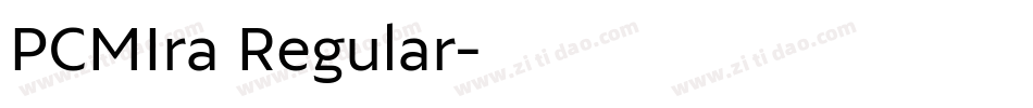 PCMIra Regular字体转换